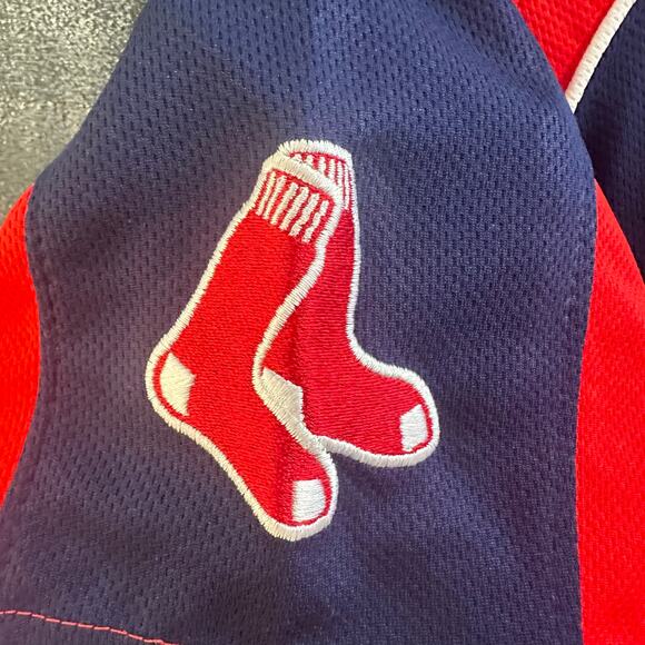 Red Sox Unisex Mesh Jersey T-Shirt, EUC, Sz Youth Large (14) - Picture 5 of 8